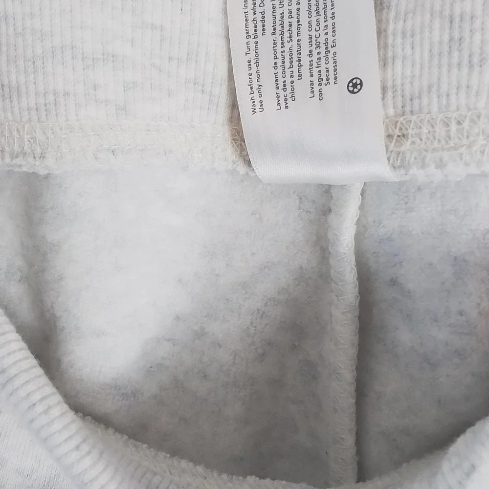 Oshkosh Fleece Lined Jogger Girls‎ Size 4 in Heather Grey w/ Silver Stars